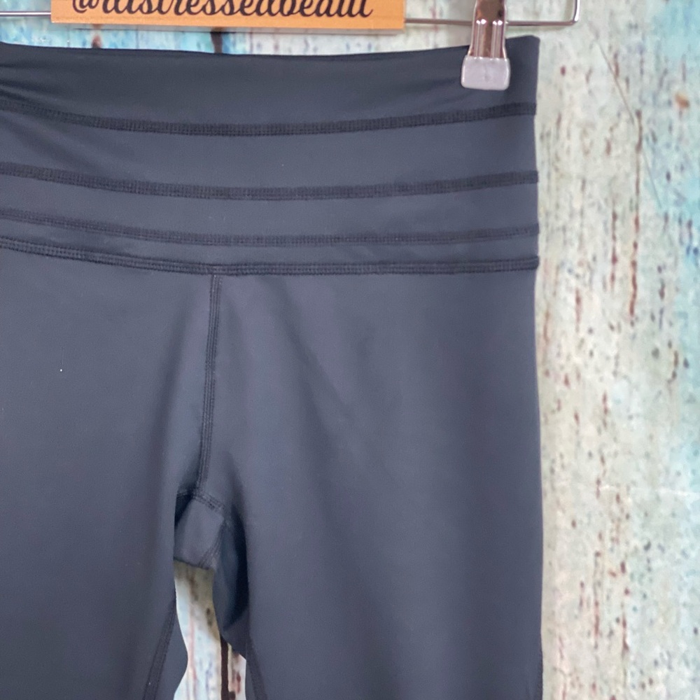 FREE PEOPLE NWOT Black Swerve Tie Ankle Leggings - Picture 11 of 16